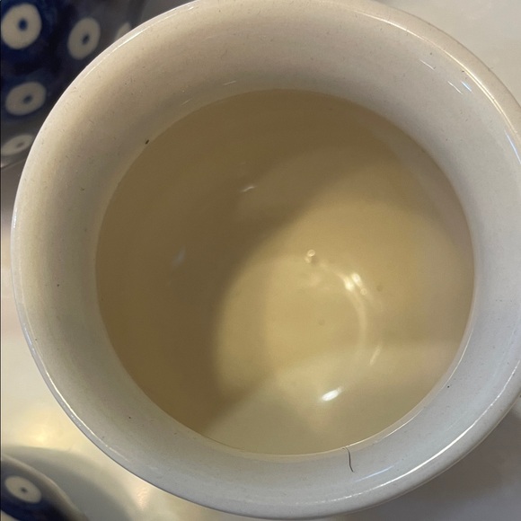 Polish Blue and White Ceramic Tea Set - Picture 4 of 9